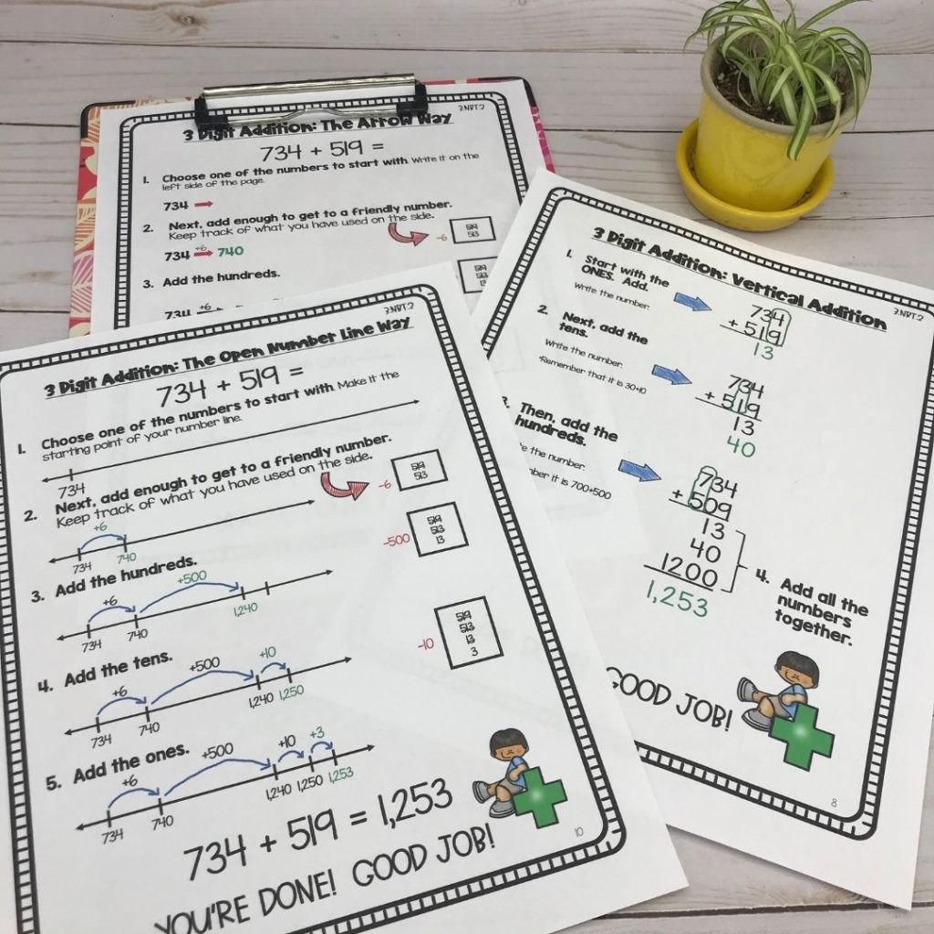 3-Digit Addition and Subtraction Anchor Charts | Print & Digital - The ...