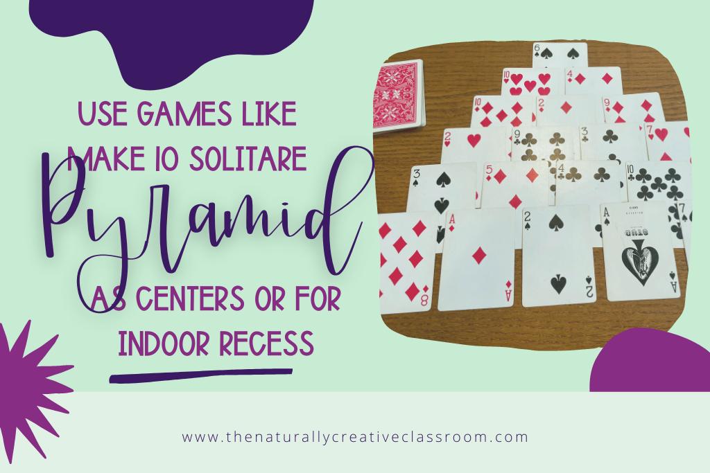 Games with math facts solitaire pyramid